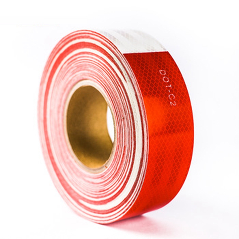 Micro-prismático Diamond Dot-C2 Red White Safety Marking Reflective Tape del proveedor de China