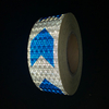 Cinta reflectante de flecha de nido de abeja de PVC de 5cm * 25m azul + blanco