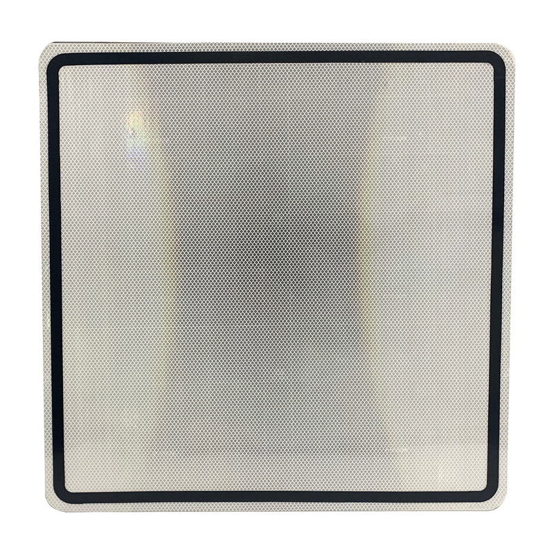 Placa de aluminio reflectante de señal de tráfico personalizada de 60x60 cm