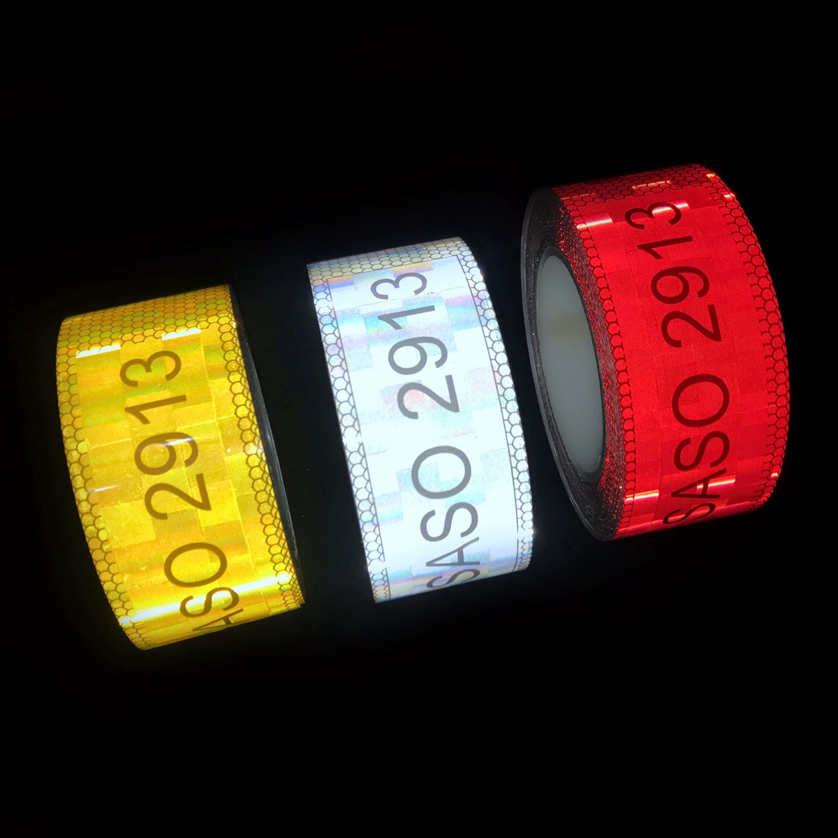 Proveedor de cinta reflectante roja SASO 2913 de China