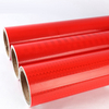 Color rojo color honeycomb textura PVC Película reflectante Rollo de láminas
