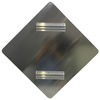 Placa de aluminio reflectante para señal de precaución vial