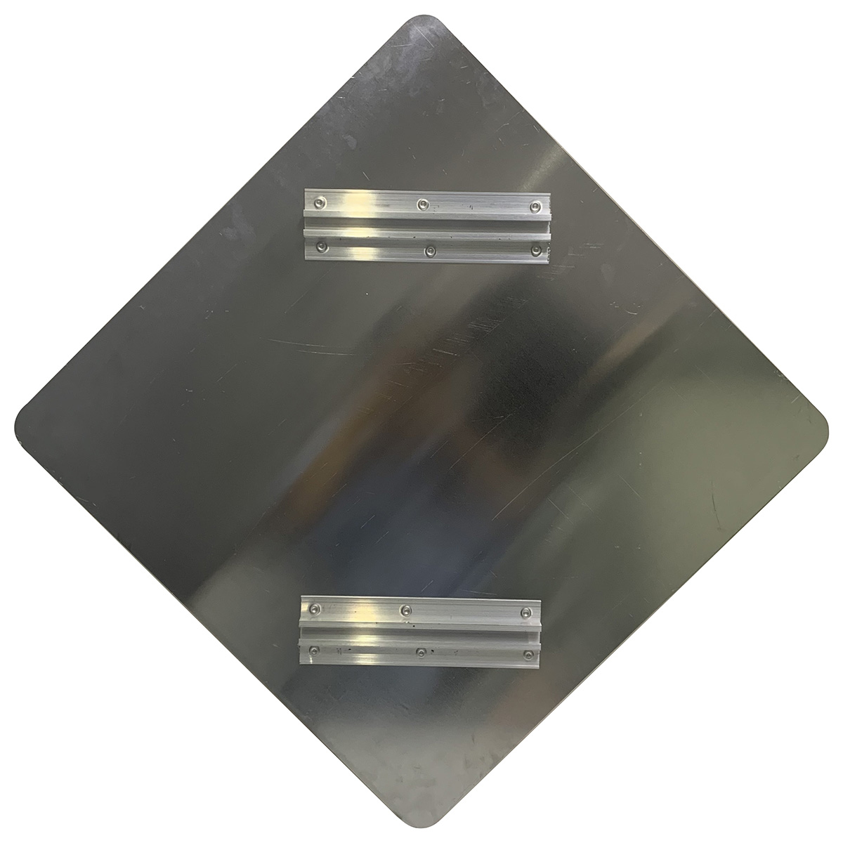 Placa de aluminio reflectante de precaución de tráfico de acera de 60 * 60 cm
