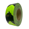 Lámina reflectante de flecha microprismática verde fluo y negra de 2'' x 82 pies