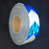Lámina reflectante de flecha microprismática PET de 5 cm * 25 m blanca + azul