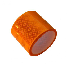 Cinta reflectante autoadhesiva de PMMA con textura microprismática