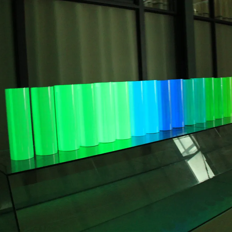Vinilo autoadhesivo de película fotoluminiscente de alta calidad en la cinta oscura